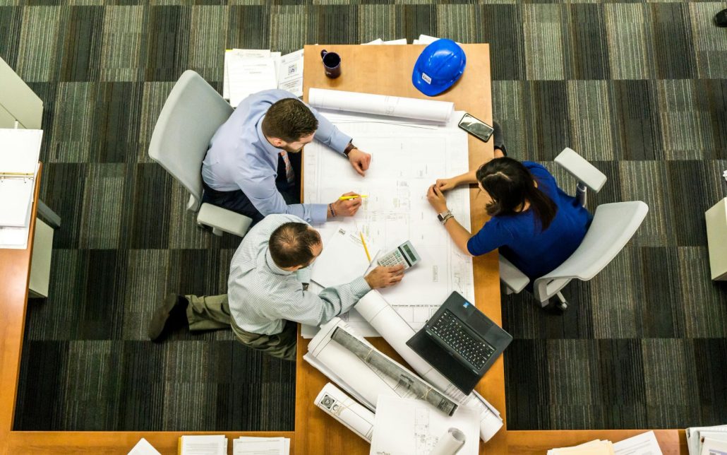 Equipo de trabajadores en Estados Unidos