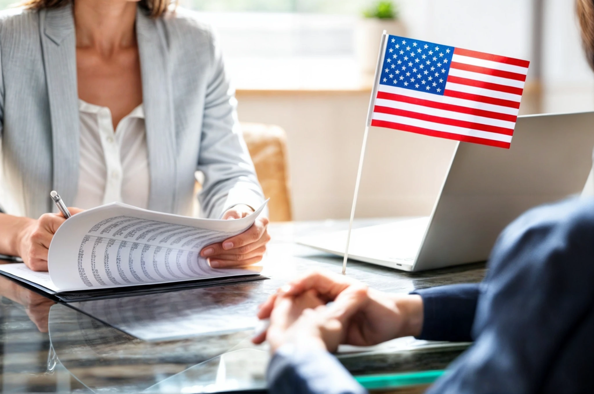 Mujer expandiendo su negocio en USA