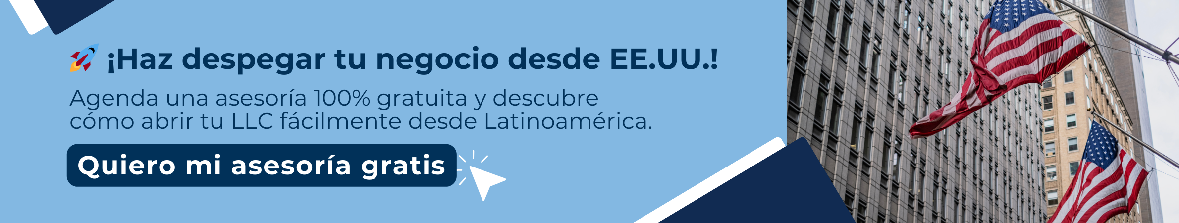 Haz despegar tu negocio desde EE.UU